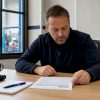 Le responsable d’atelier passe en revue les factures électroniques pour s’assurer que tout est en ordre.