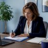 Un responsable examine les dossiers de sinistre pour s'assurer que toutes les pièces sont conformes et que la demande peut être validée.