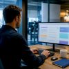 Développeur en train de tester une intégration d’API automobile