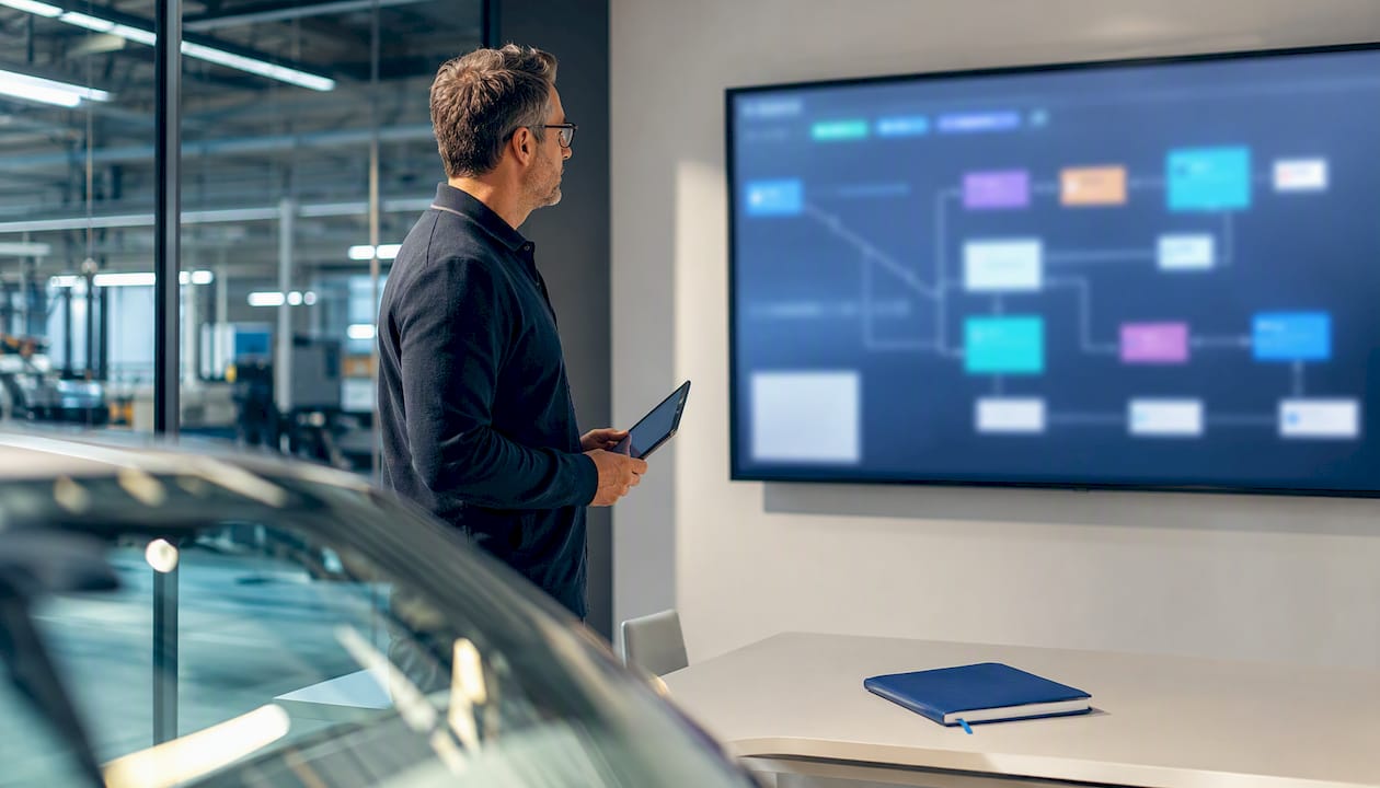 Intégration des flux automobiles sur écran professionnel