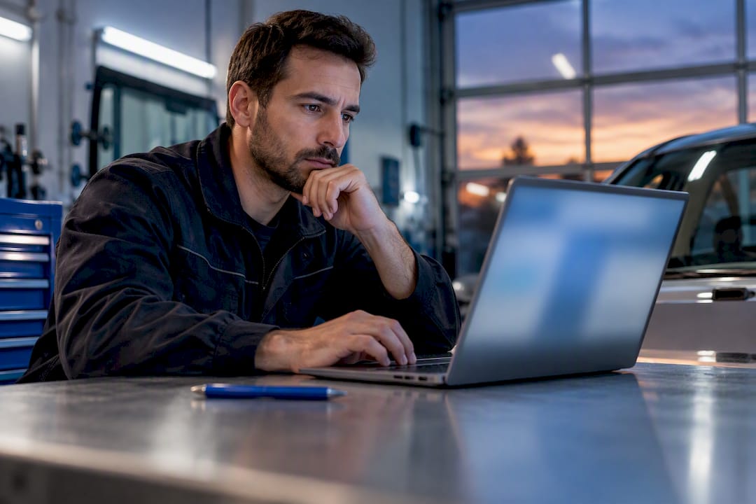 Professionnel en train de vérifier une relance d’assurance