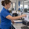 Scanner un document dans un garage