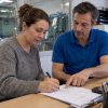 Cliente choisissant une option de consentement